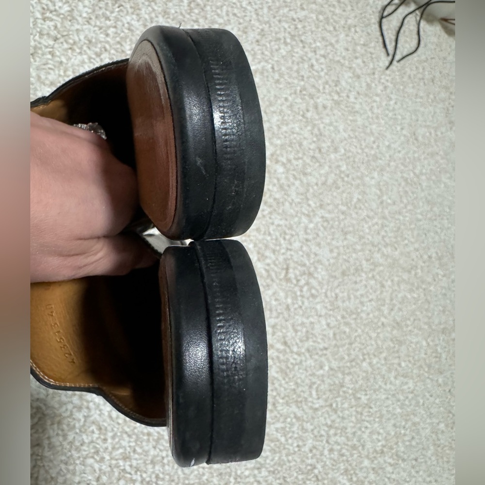 AUTHENTIC Gucci WOMEN'S PRINCETOWN LEATHER SLIPPER mule slide loafers size 40 - Picture 2 of 9